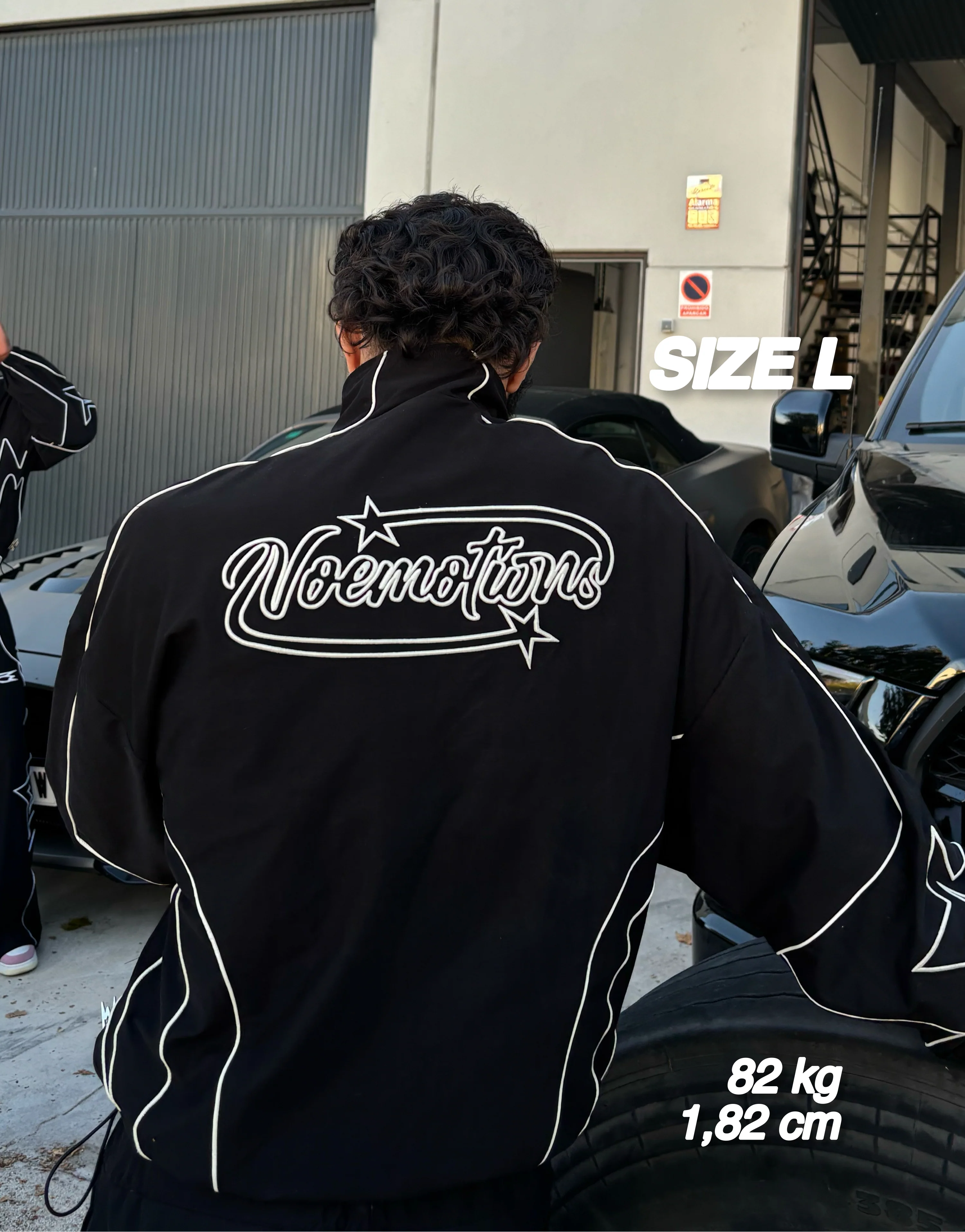 AURA TRACKSUIT TOP BLACK - Image 4