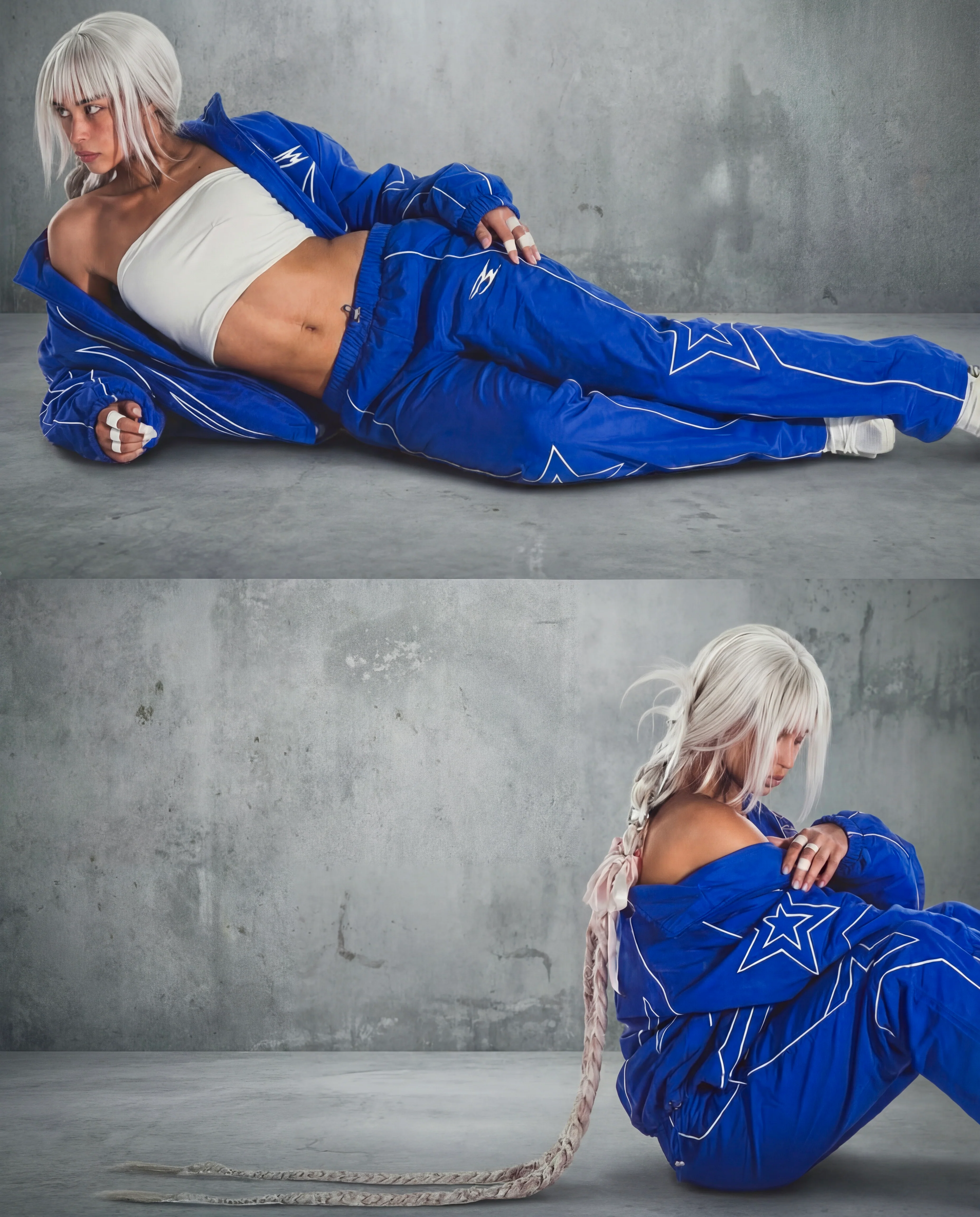 AURA TRACKSUIT TOP BLUE - Image 4