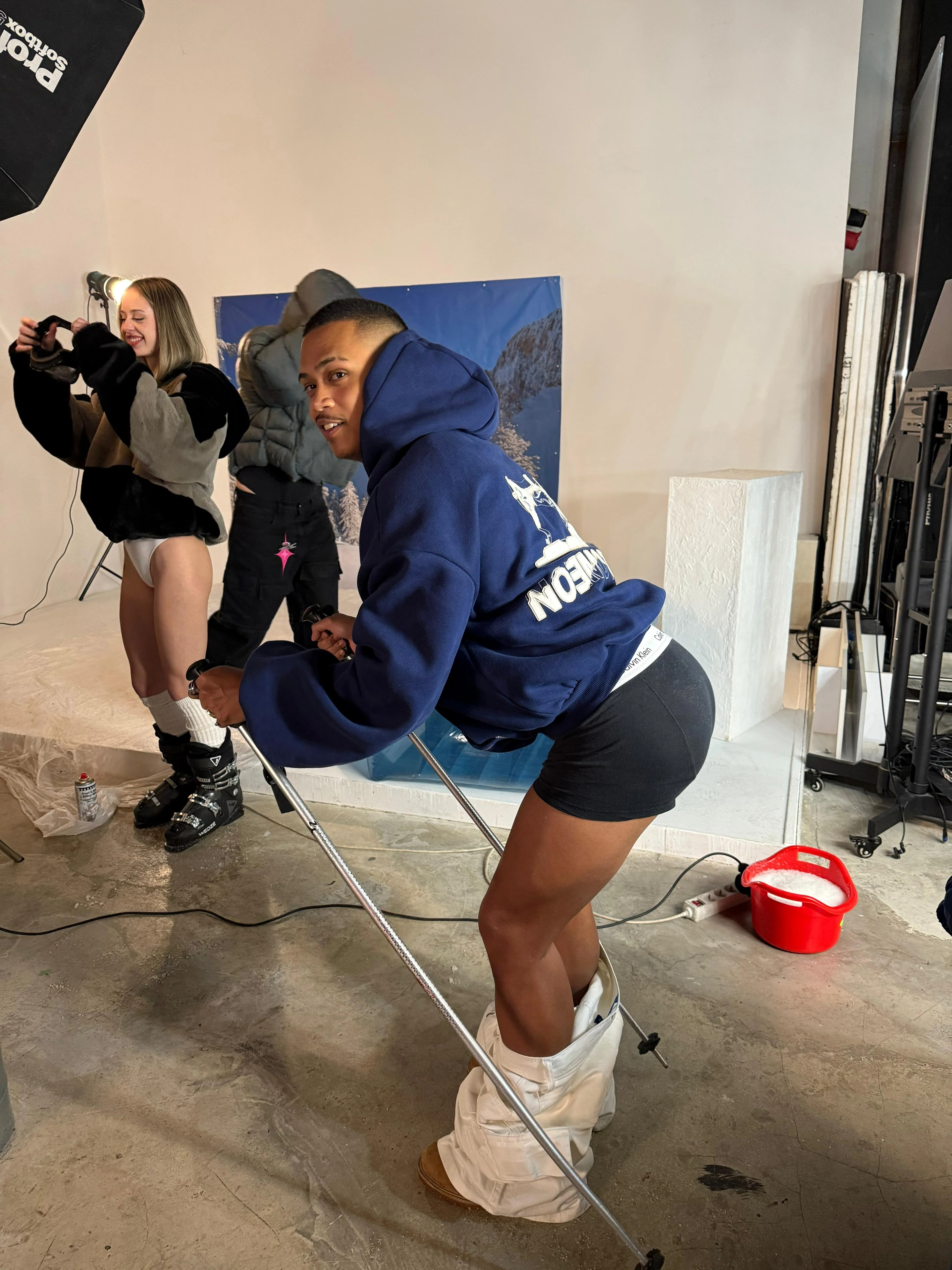 IRONIC HOODIE NAVY - Image 4