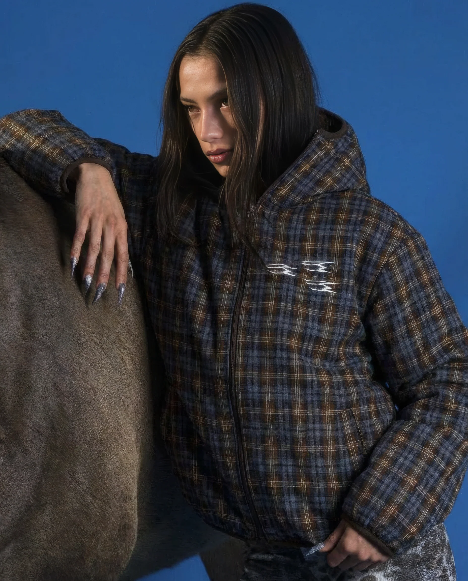 REVERSIBLE FLEECE BROWN - Image 3